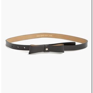 Kate Spade Black and Tan Bow Belt